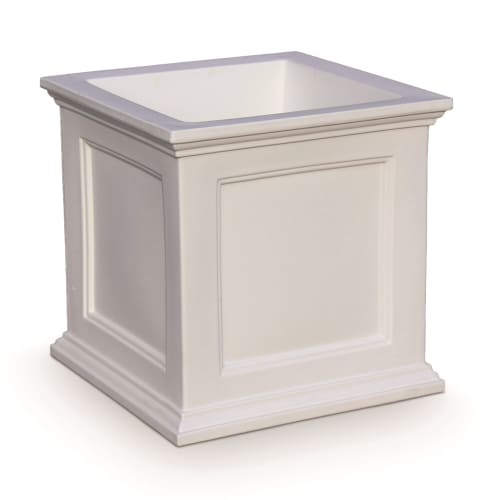 Mayne® Fairfield Square Planter, 20" x 20" x 20", White